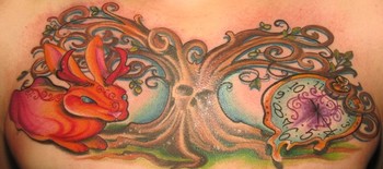 Looking for unique  Tattoos? Tree of Life Jackalope Melting Clock